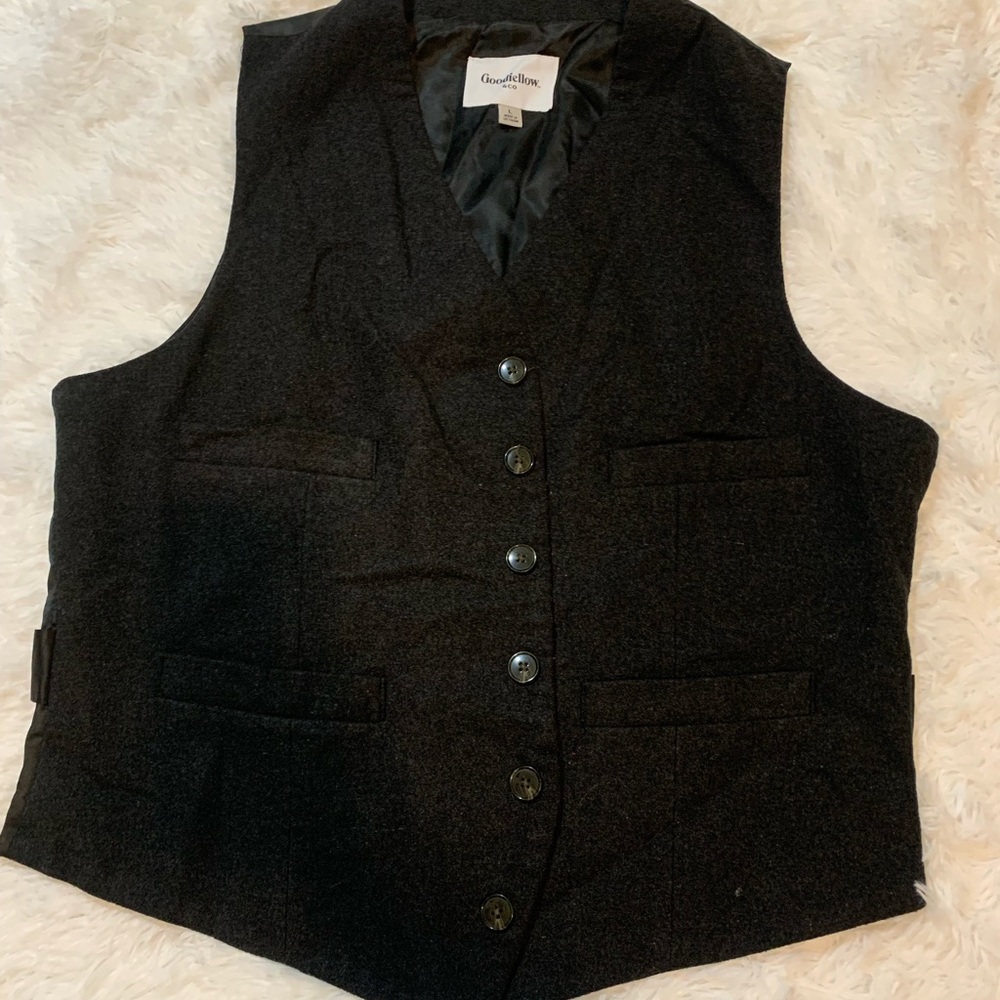 men’s black dress vest